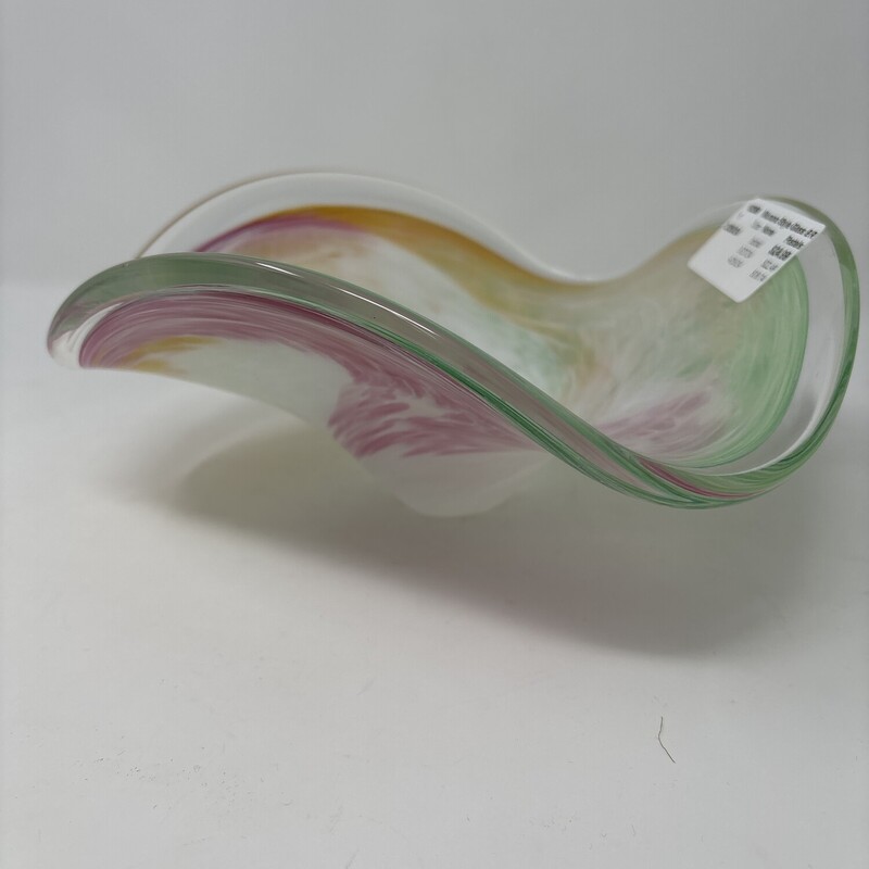 Murano Style Glass Bowl<br />
Pastels