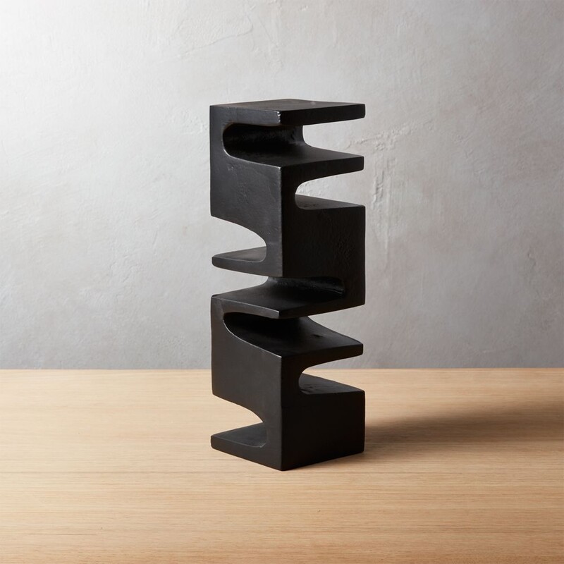 CB2 Esher Pillar Sculpture
Black Size: 3.5 x 3.5 x 10.5H
Retails: $59.95