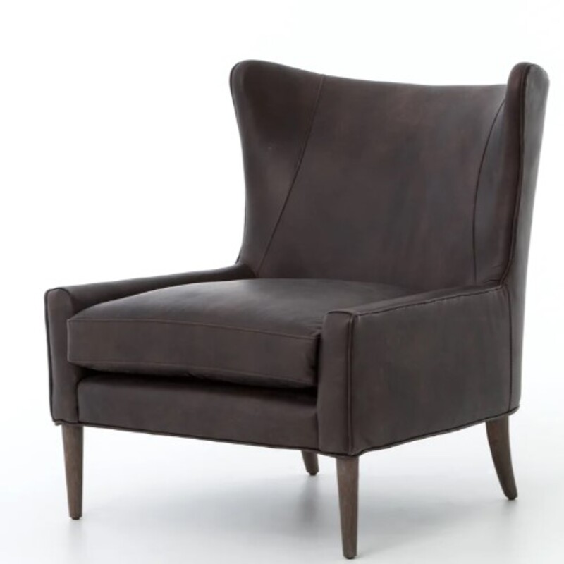 Four Hands Marlow Leather Wing Chair
Dark Brown Top Grain Leather
Size: 30x34x35H
The wing chair. worn, warm-toned leather and tapered wood legs offer a strikingly modern, yet timelessly elegant interpretation. Intentionally concise sleek frame with tapered wood legs.
NEW
Retail $1500+