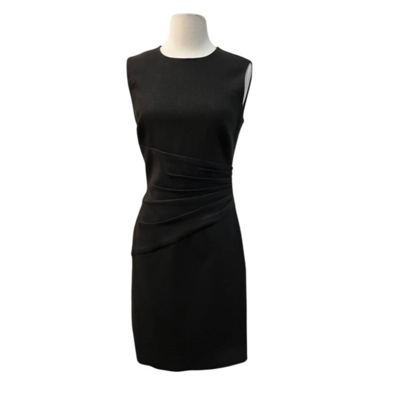New Diane von Furstenberg Glennie Dress<br />
Ruched Waist<br />
Metallic Black<br />
Size: 6<br />
Retails for $398.00