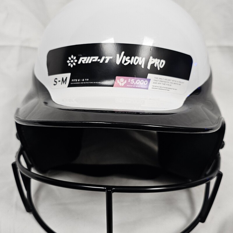 NEW Rip-It Vision Pro Softball Batting Helmet with Mask, Size: S/M (6 - 6 7/8)  MSRP $69.99
