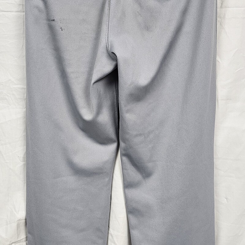 Pre-owned Nike Dri Fit Button, Open Leg Baseball Pants, Gray, Size: Yth XL