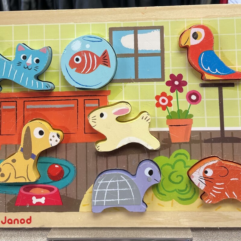 Janod Chunky  Puzzle, Multi, Size: Pre-owned