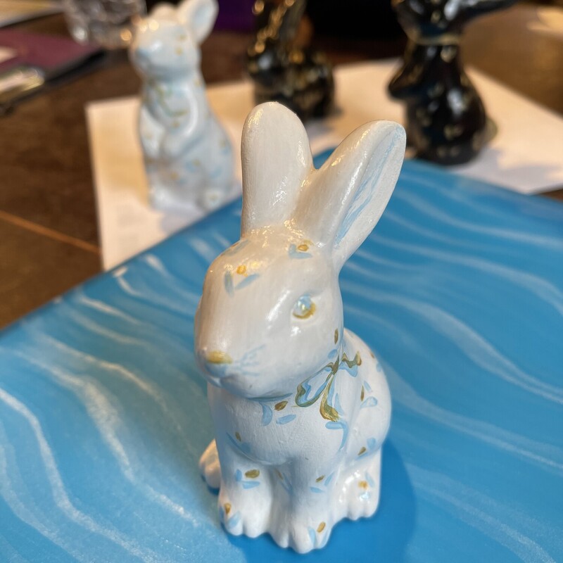 Hand-painted White Bunny