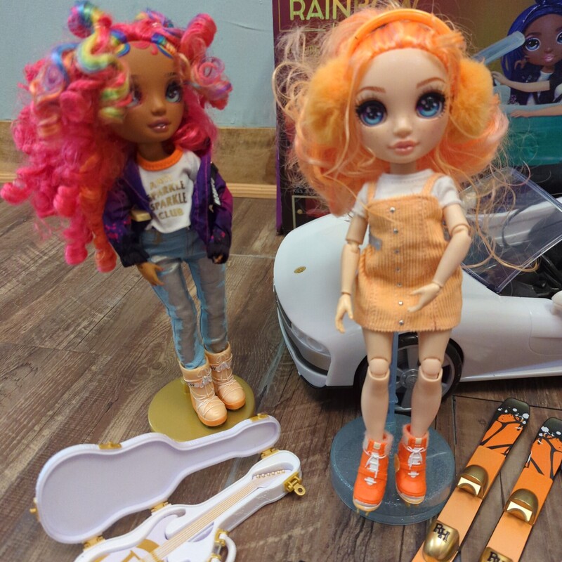 Rainbow High Mega Set, Rainbow, Size: Toy/Game
Includes Color Change Car , 5 Dolls and all accessories pictured (See Photos)