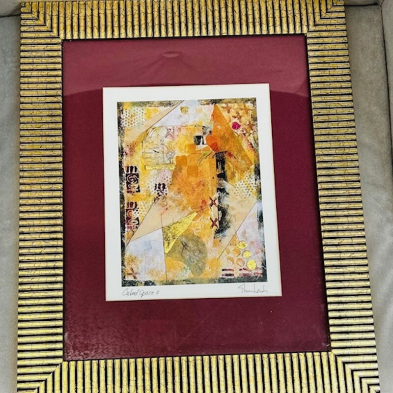 Cubed Space II
Gold, Red and Orange
Size: 14x17H