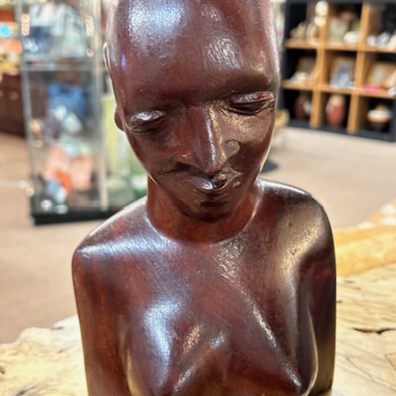 Carved Woman Bust
Cherry Brown Size: 6 x 9H
Sierra Leone