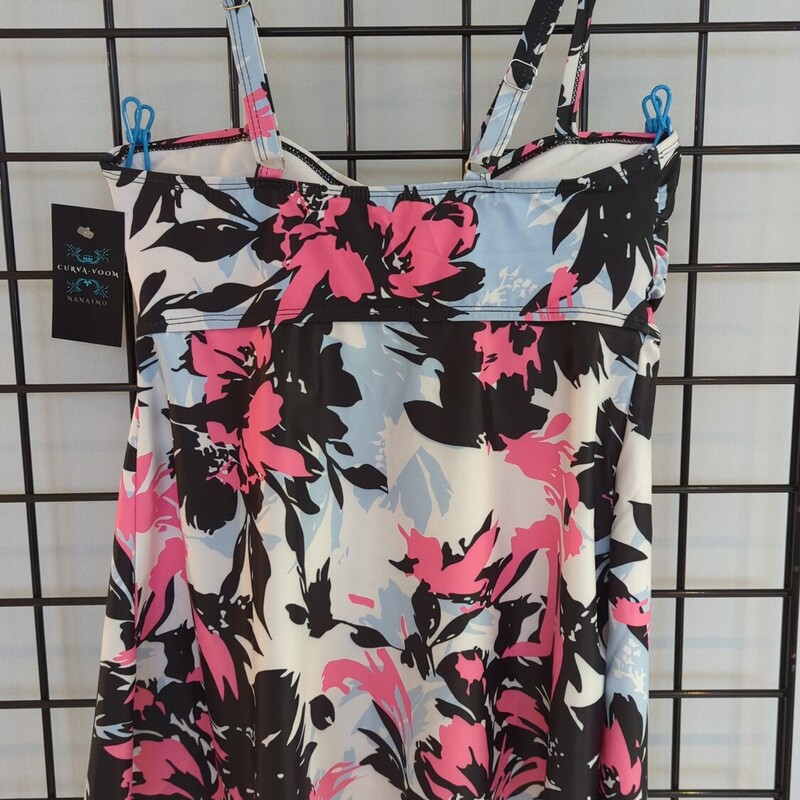 No Tag Swim Top, Floral, Size: M