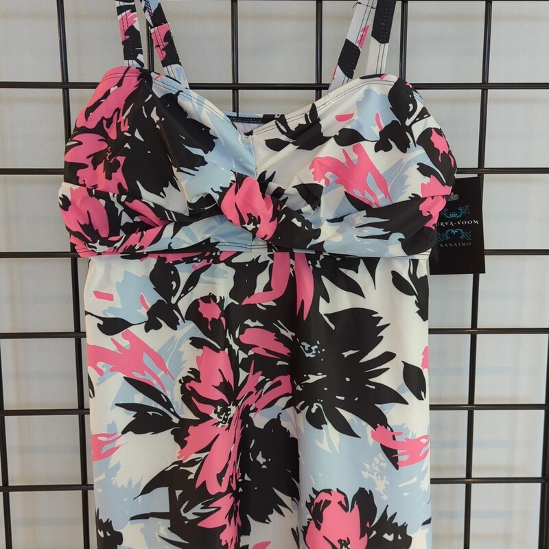 No Tag Swim Top, Floral, Size: M