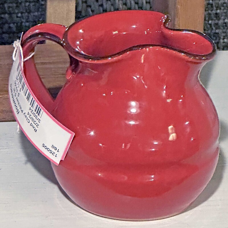 Italian Red Clay Pitcher
 5 In Tall
