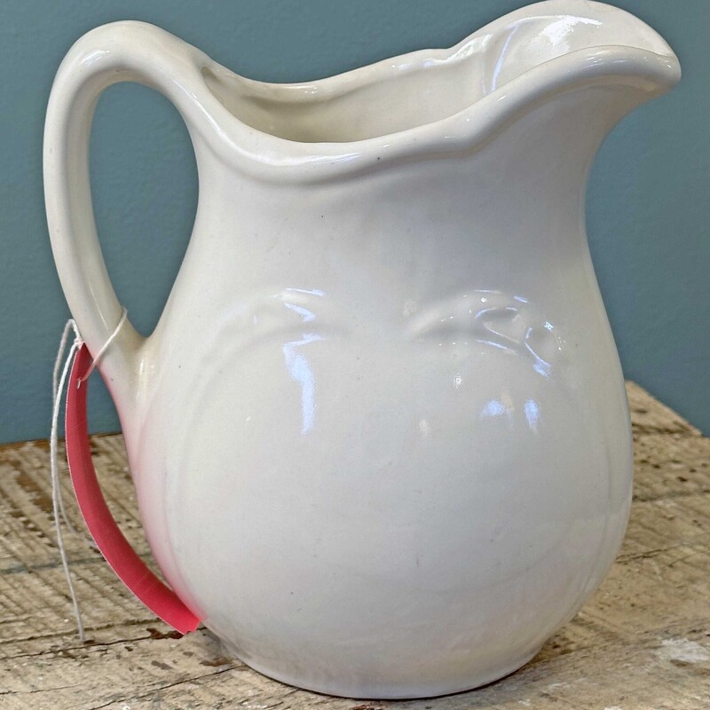 7 In Tall White Pitcher