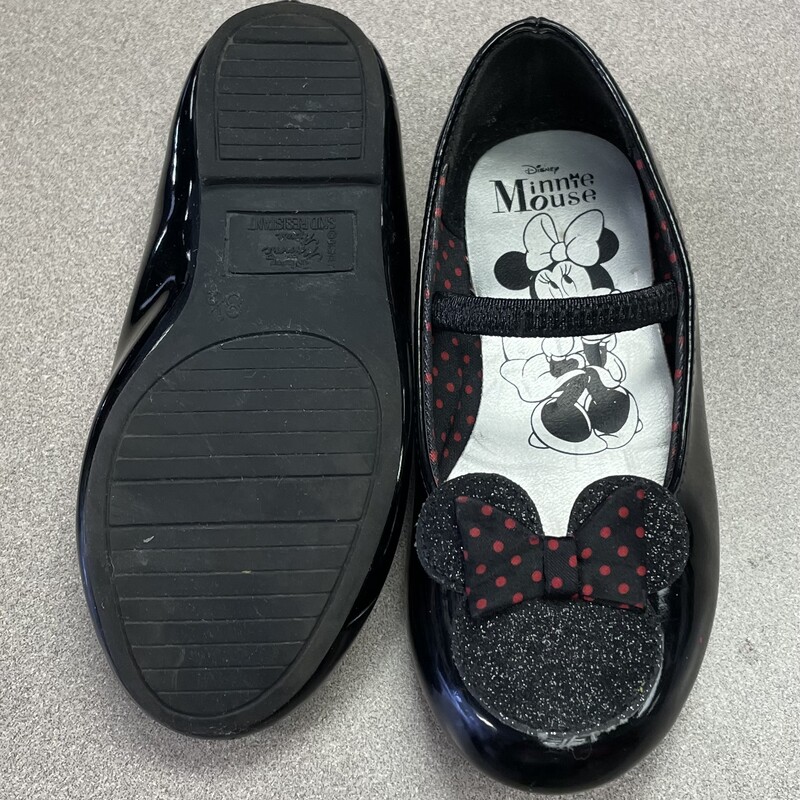 Minnie Mouse Shoes, Black, Size: 8.5T