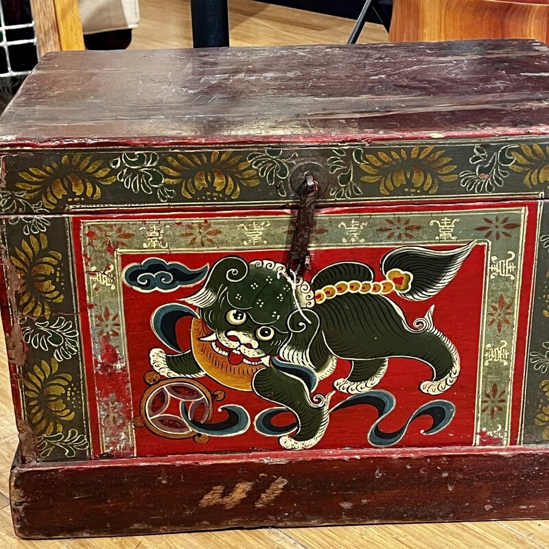 Trunk Asian Dragon, Wood, Size: 18x12