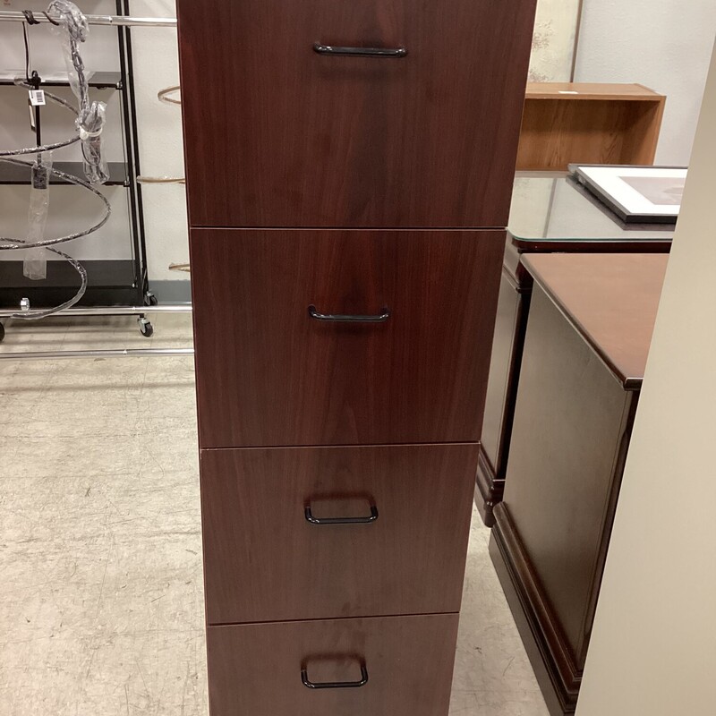Dk Wood File Cabinet, Dk Wood, 4 Drawer
16in wide x 24in deep x 53in tall