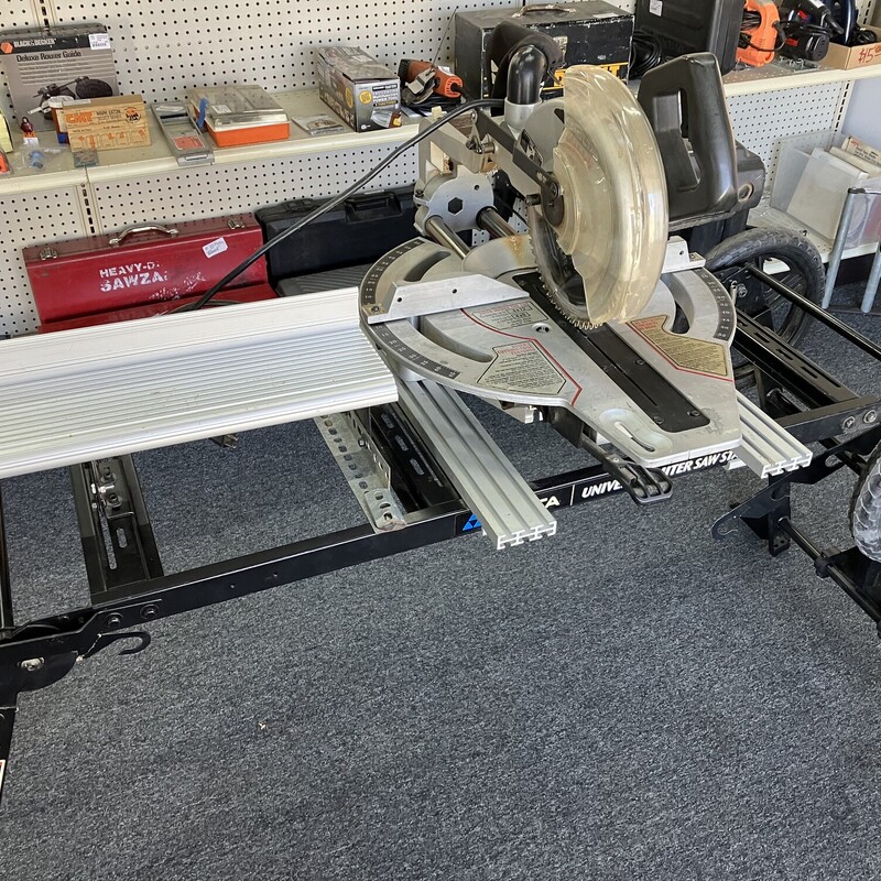 Sliding Compound Miter Saw, 10\", Delta 36-250

with folding stand on wheels