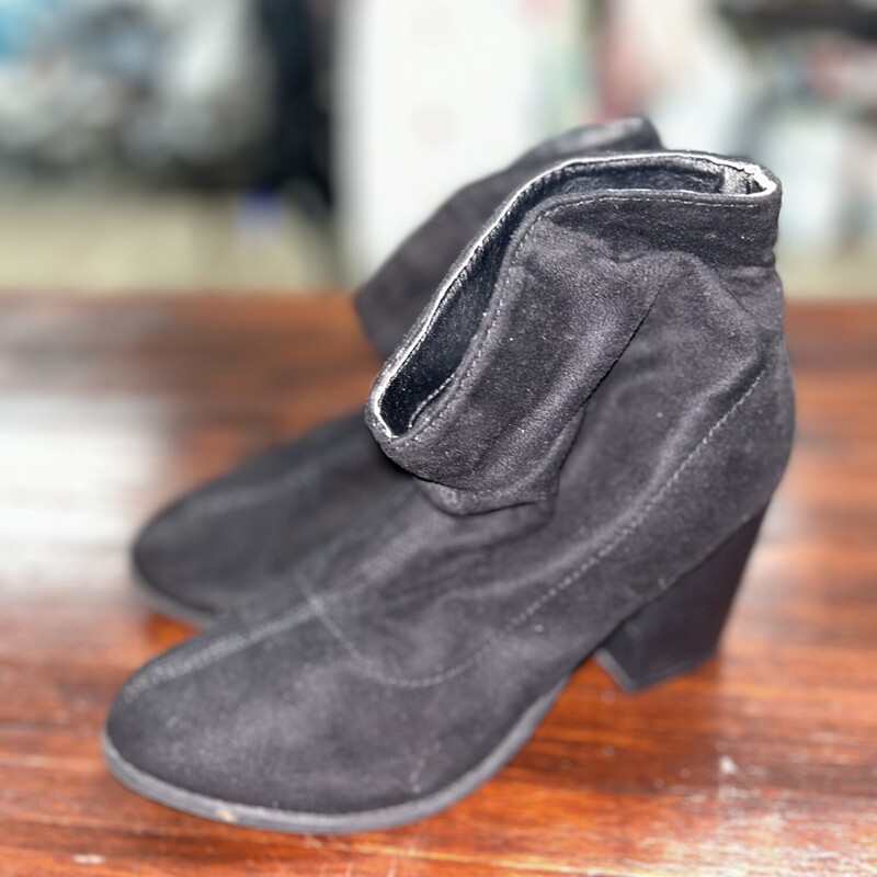 A6.5 Black Suede Heels