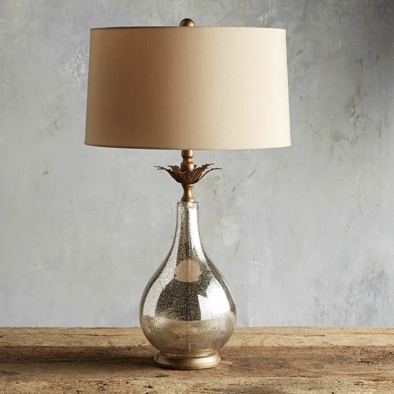 Arhaus Antoinette Lamp
Retails $399
 Silver and Tan
Size: 18x30