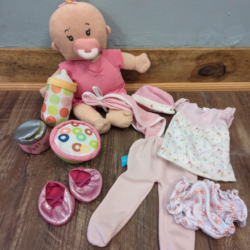 ManhattenToy Cloth Baby, Pink, Size: Toy/Game