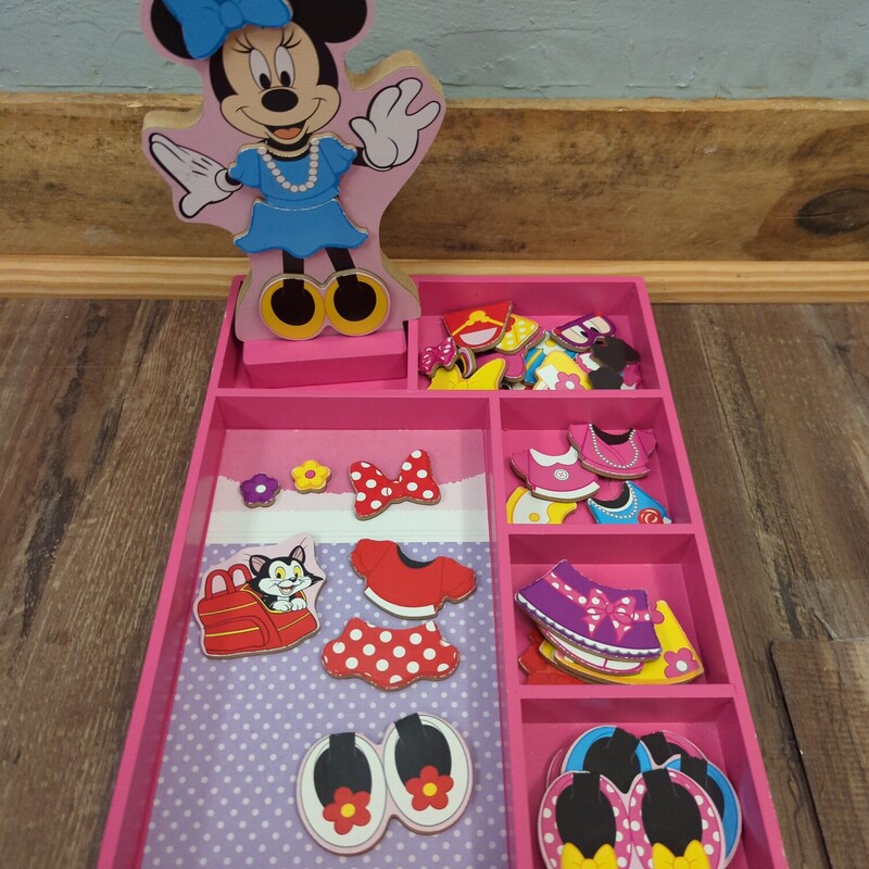 Minnie Mouse Magnet Doll, Pink, Size: Toy/Game