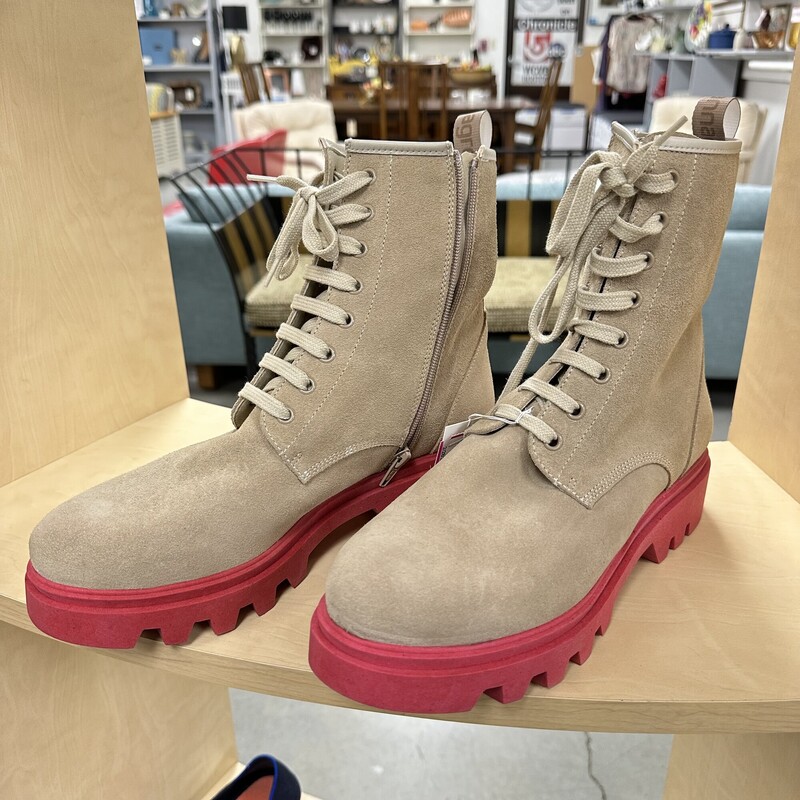 Kannagreen Boots, Tan/Pink<br />
Size: 7-7.5 (40)