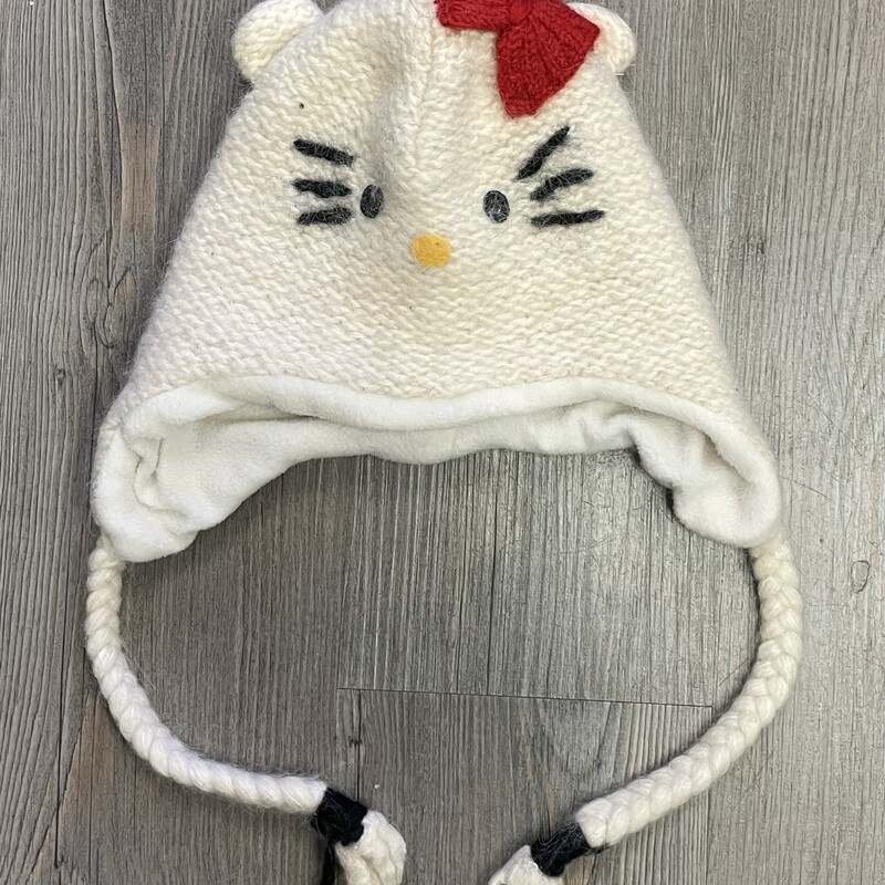 Hello Kitty Lined Wool Ha, Beige, Size: 4Y