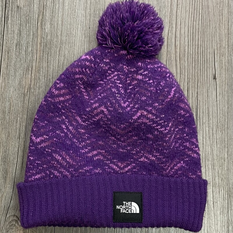 Northface Lined Hat, Purple, Size: 4-6Y Approximately