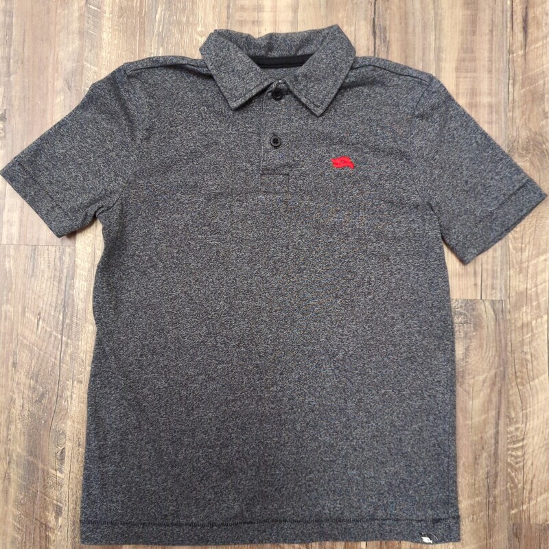 Hawk Knit Polo, Charcoal, Size: Youth S