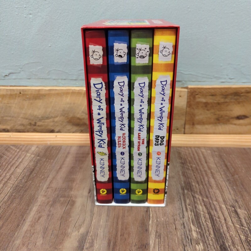 Diary Wimpy Kid 4pk Set, Red, Size: Book