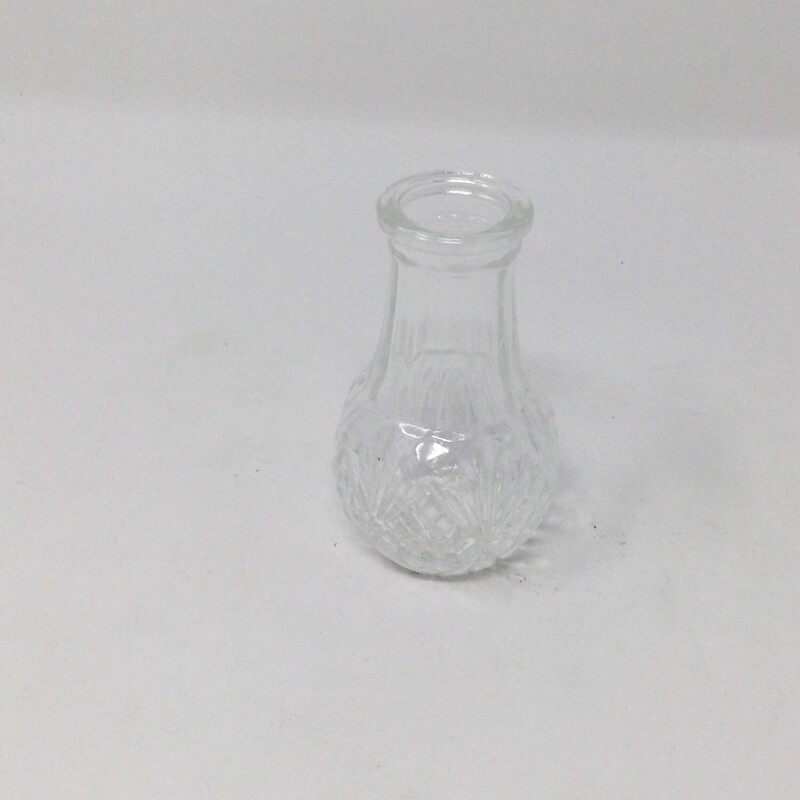 Bud Vase, Clear, Size: 3.25in
