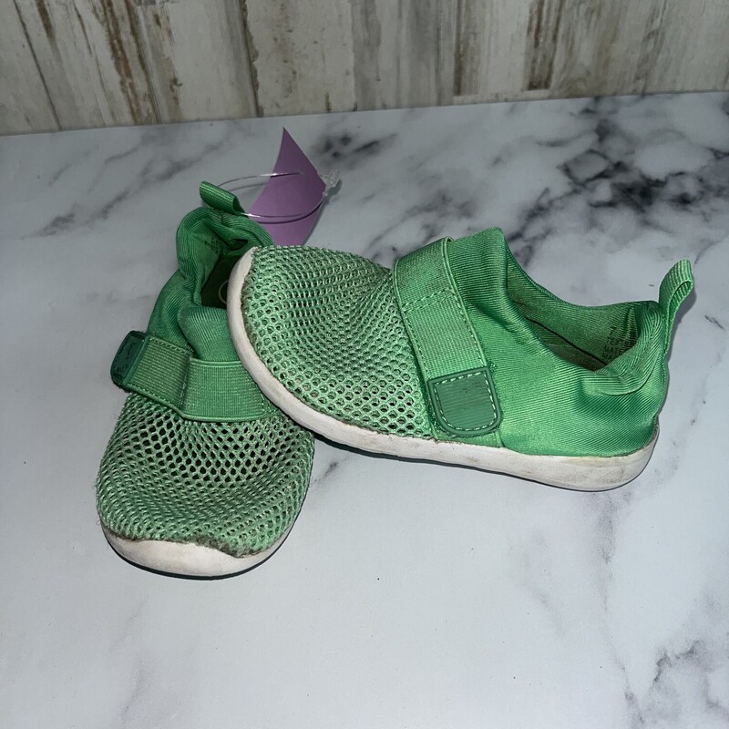 7 Green Mesh Tennis Shoes, Green, Size: Shoes 7