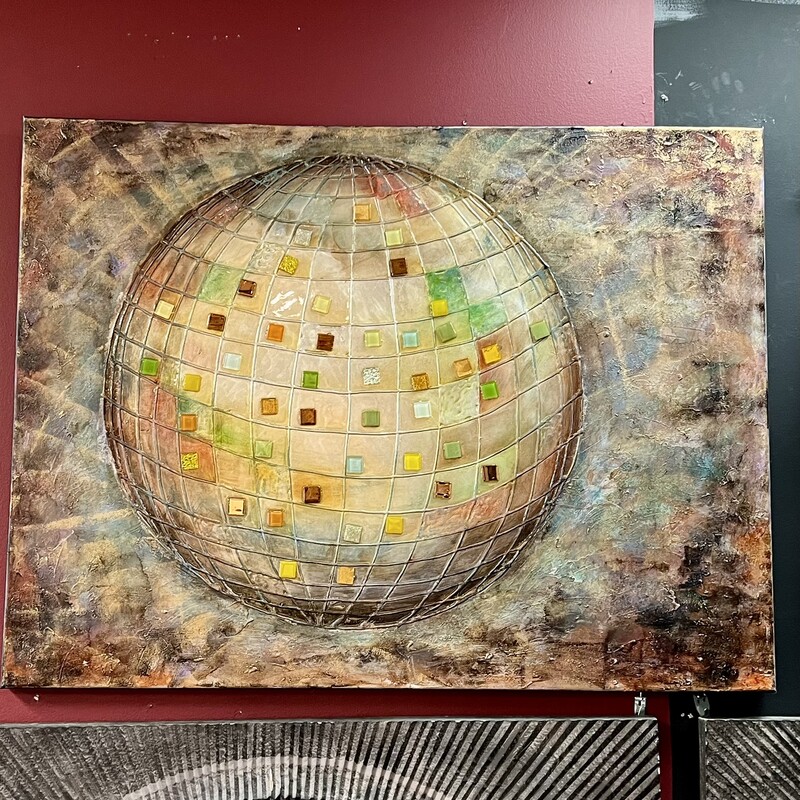 Abstract Globe Art, None, Size: 48 X 36