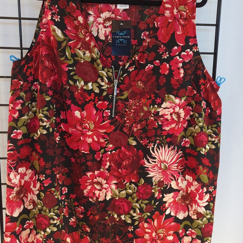 In Every Story... Blouse, Floral, Size: 5X
Functional Zipper