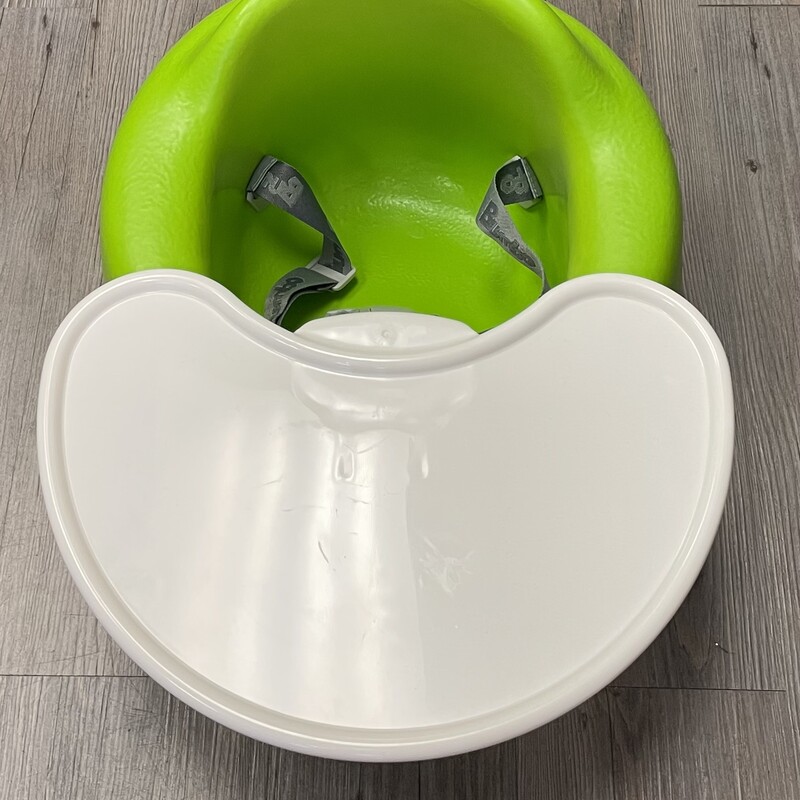 Bumbo With Tray, Green, Size: Pre-owned
