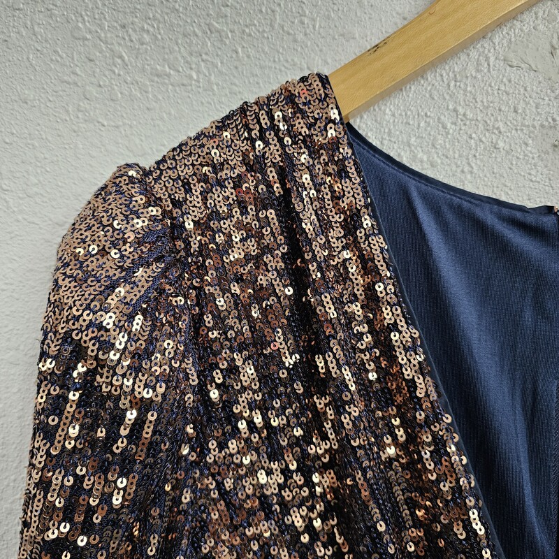 Trina Turk Sequin, Navygold, Size: 4/NWt
