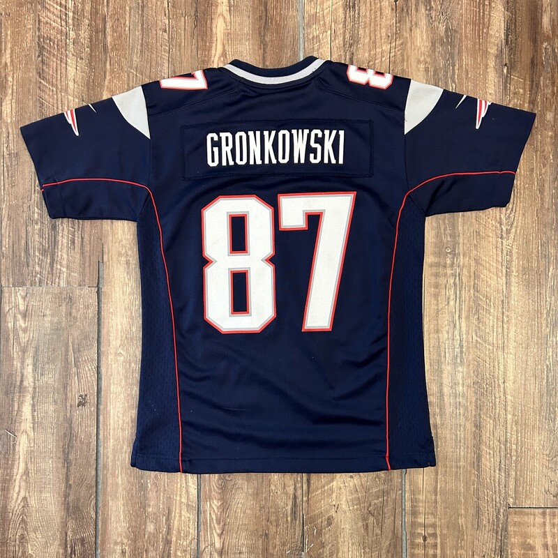 NFL Patriots Gronkowski, Navy, Size: Youth M