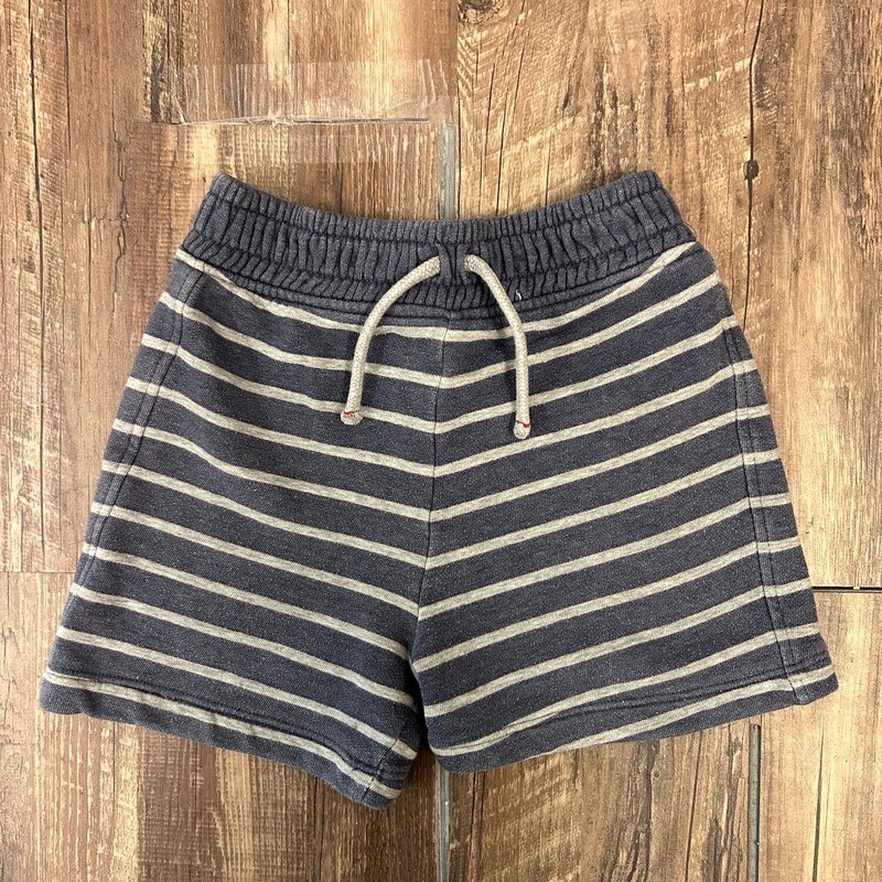 Tu Striped Shorts Knit, Navy, Size: 4 Toddler