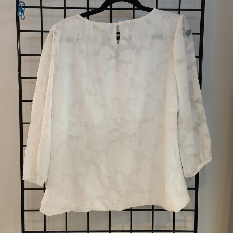 Tamara H Top, White, Size: L