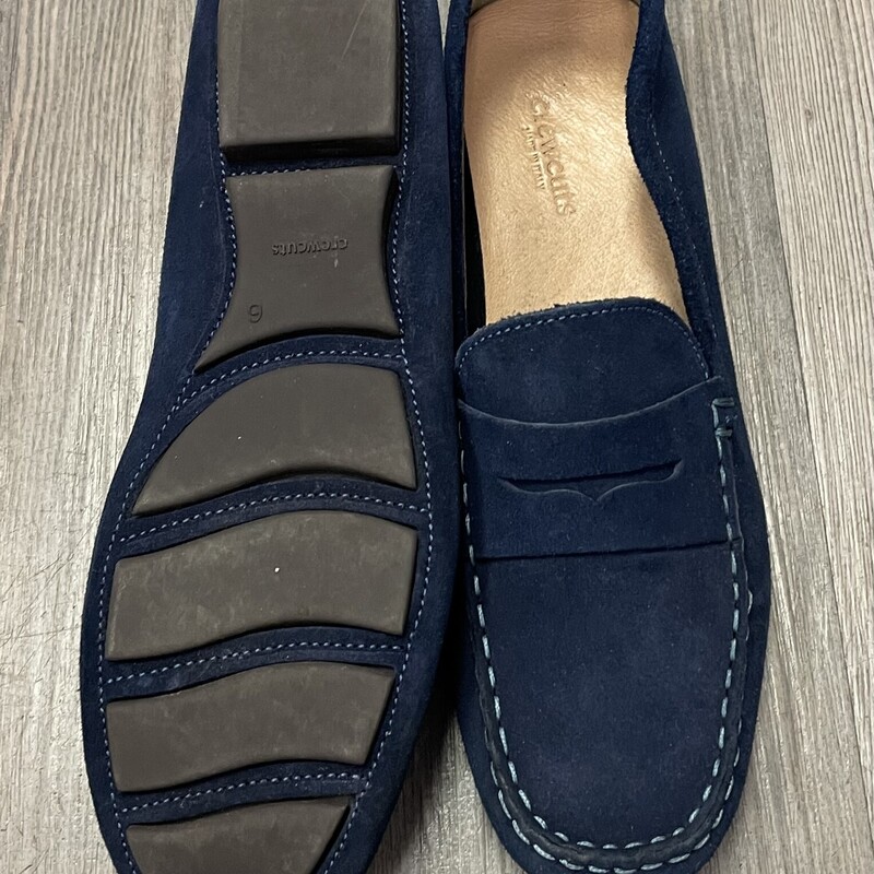 Crewcuts Loafers Suede, Navy, Size: 6Y