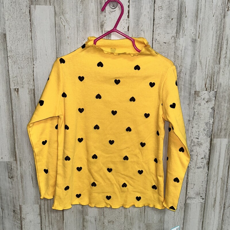 5T Yellow Heart Top, Yellow, Size: Girl 5T