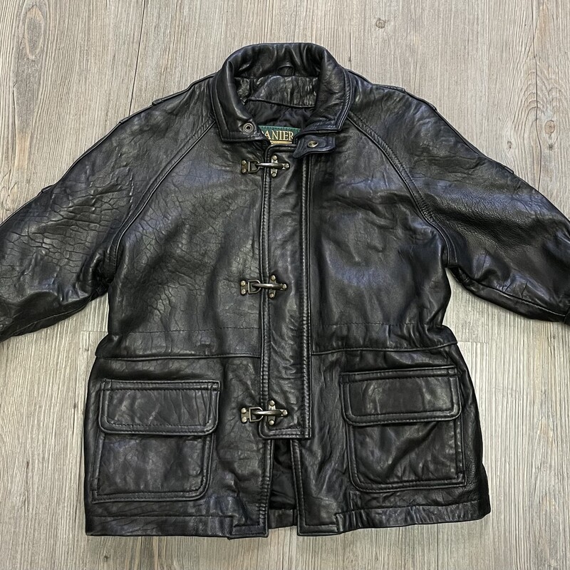 Danier Leather Jacket, Black, Size: 6Y+