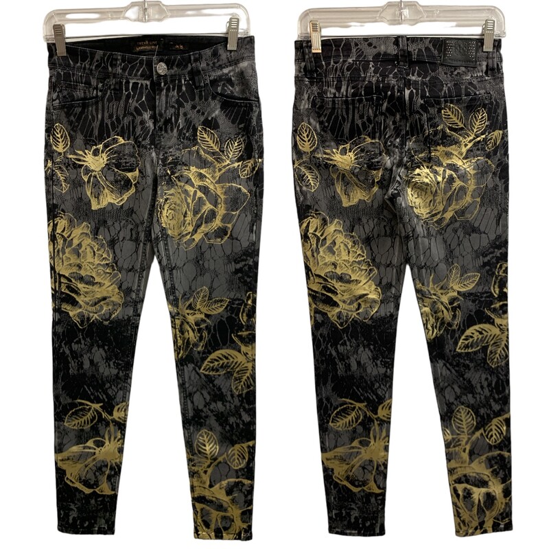 Rafaello Rossi Jeans, Blk/gold, Size: S