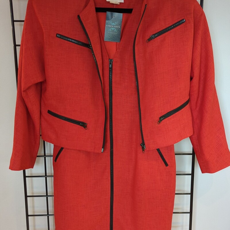 Vintage Edie Johne Dress, Red, Size: 11
2 Piece dress and jacket