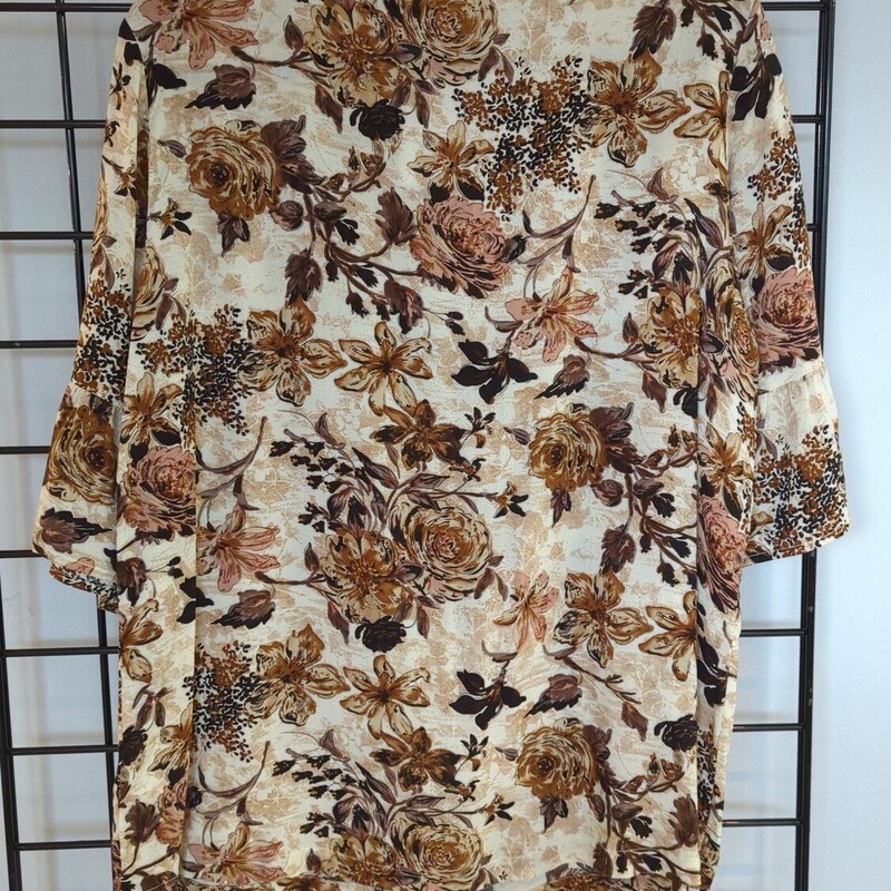 Kaffe Viscose Top, Floral, Size: 42