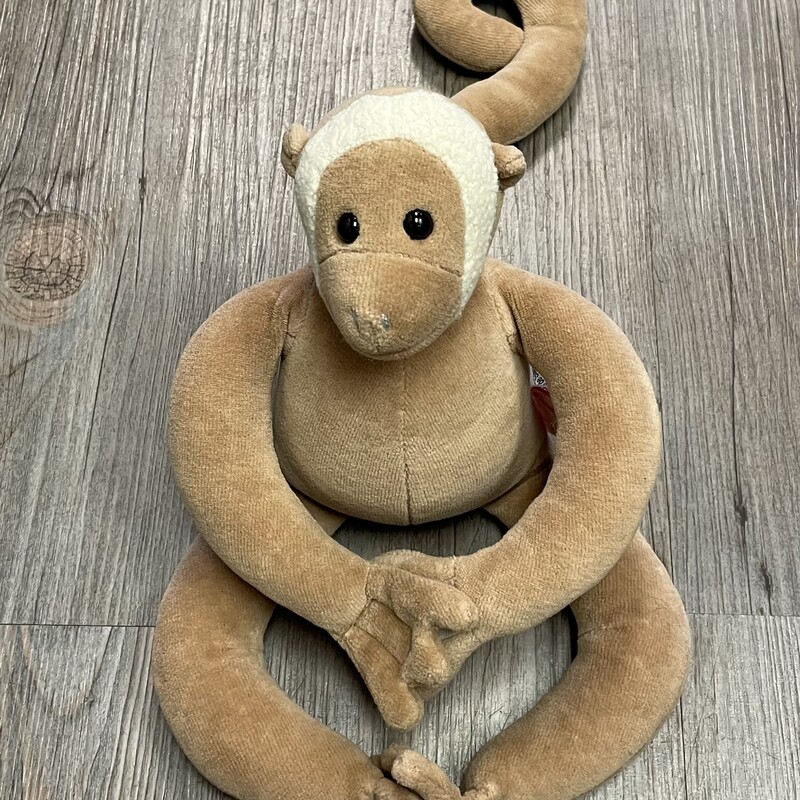 Monkey Stuff Toy, Brown, Size: Pre-owned