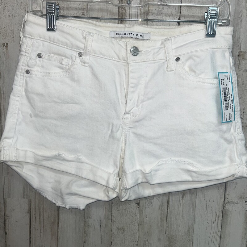 Sz5 White Cuff Shorts