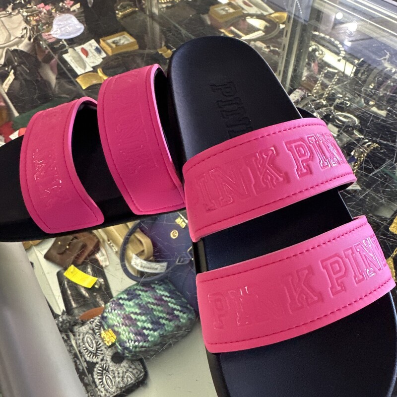 NWT Pink Sandals, Blk/pink, Size: Large
New with Tag
All sales final
shipping available
free in store pick up within 7 days of purchase