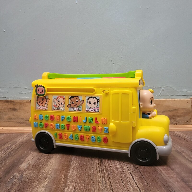 Coco Melon Bus Sound, Yellow, Size: Toy/Game