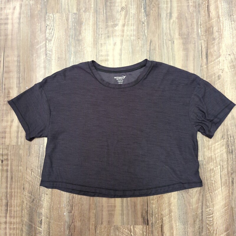 Old Navy Active Crop Tee, Black, Size: Youth L