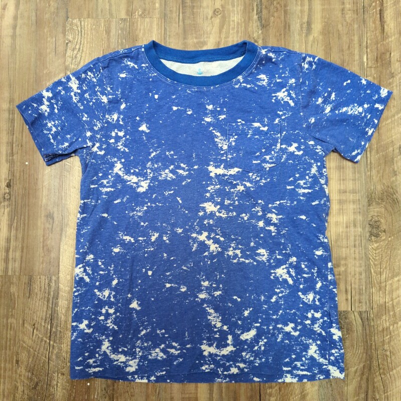 Crewcuts Bleach Print T, Blue, Size: Youth S