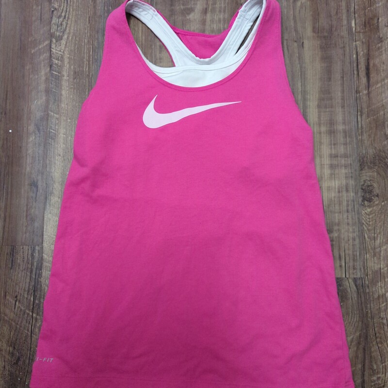 Nike Girls Bra/Tank 2 Lay, Pink, Size: Youth L